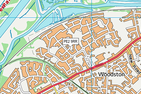 PE2 9RR map - OS VectorMap District (Ordnance Survey)