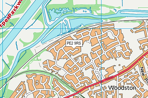 PE2 9RS map - OS VectorMap District (Ordnance Survey)
