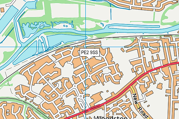 PE2 9SS map - OS VectorMap District (Ordnance Survey)