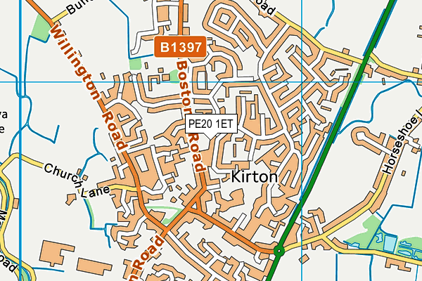 PE20 1ET map - OS VectorMap District (Ordnance Survey)