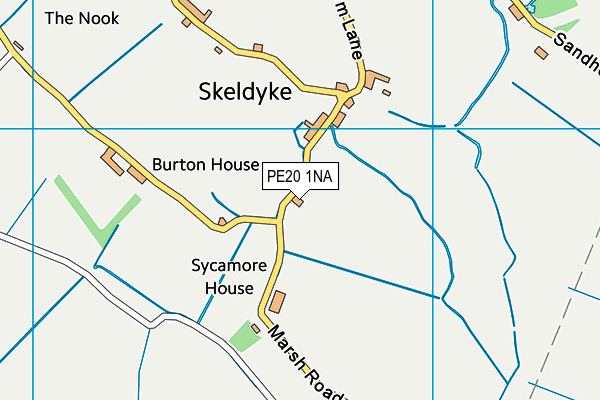 PE20 1NA map - OS VectorMap District (Ordnance Survey)