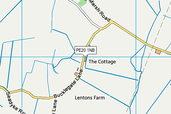 PE20 1NB map - OS VectorMap District (Ordnance Survey)