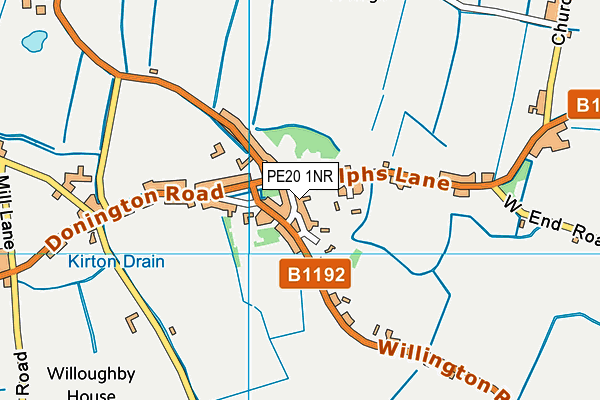 PE20 1NR map - OS VectorMap District (Ordnance Survey)