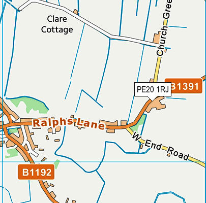 Map of RBF ELECTRICAL SERVICES LTD at district scale