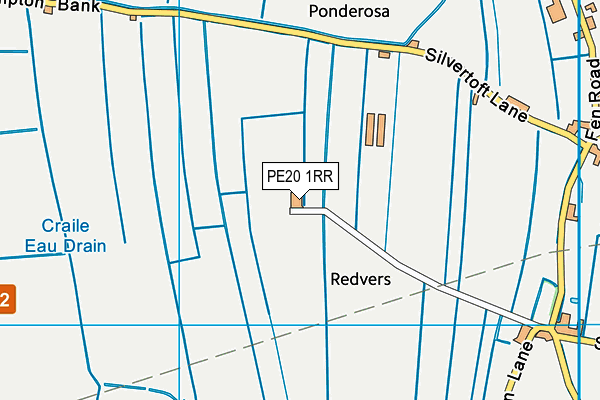 PE20 1RR map - OS VectorMap District (Ordnance Survey)
