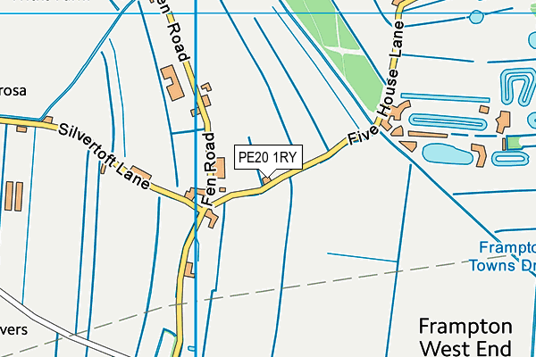 PE20 1RY map - OS VectorMap District (Ordnance Survey)