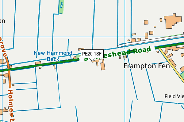 PE20 1SF map - OS VectorMap District (Ordnance Survey)
