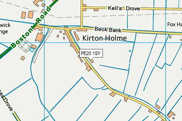 Kirton Holme Golf Club map (PE20 1SY) - OS VectorMap District (Ordnance Survey)