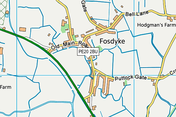 Map of CROPLEY BROS.TOURS(FOSDYKE)LIMITED at district scale