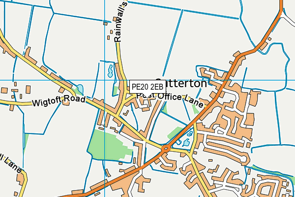 PE20 2EB map - OS VectorMap District (Ordnance Survey)