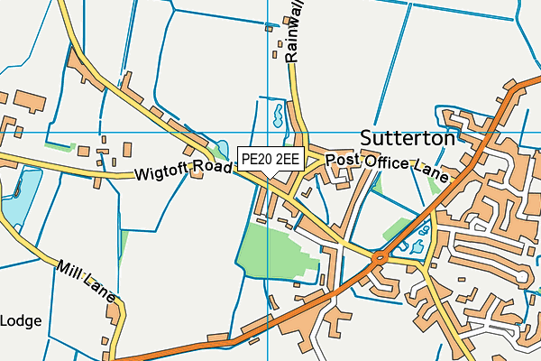 PE20 2EE map - OS VectorMap District (Ordnance Survey)