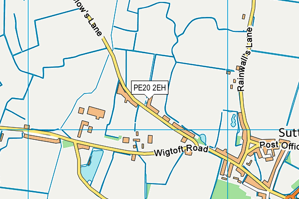 PE20 2EH map - OS VectorMap District (Ordnance Survey)