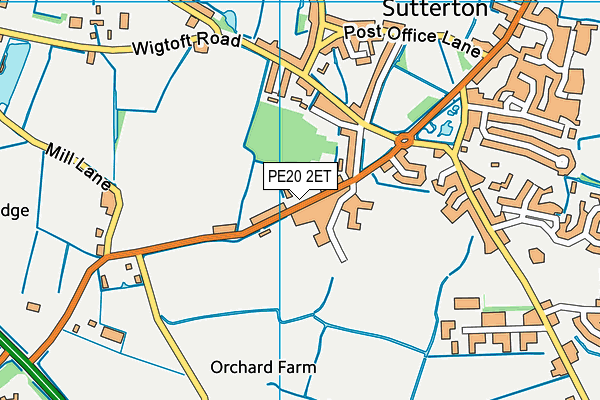 PE20 2ET map - OS VectorMap District (Ordnance Survey)