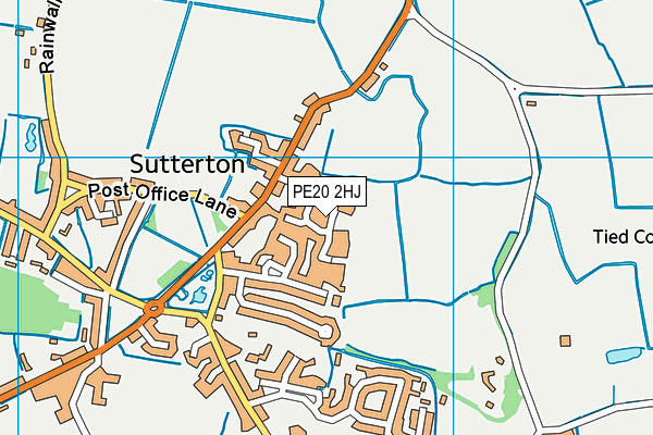 PE20 2HJ map - OS VectorMap District (Ordnance Survey)
