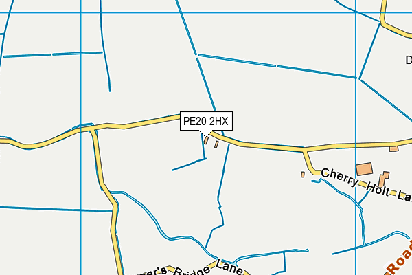 PE20 2HX map - OS VectorMap District (Ordnance Survey)