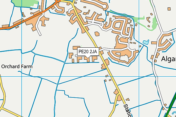 PE20 2JA map - OS VectorMap District (Ordnance Survey)