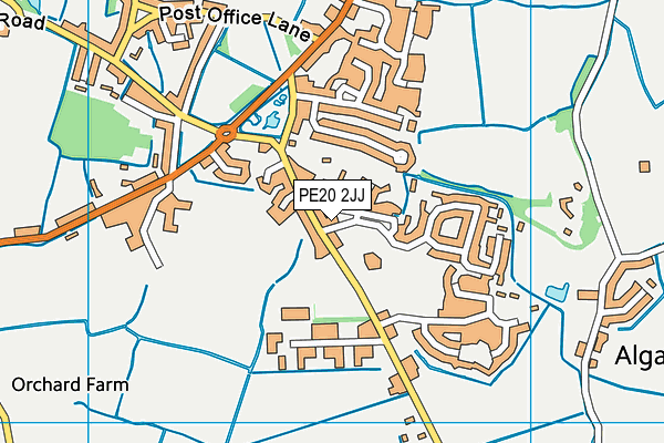 PE20 2JJ map - OS VectorMap District (Ordnance Survey)