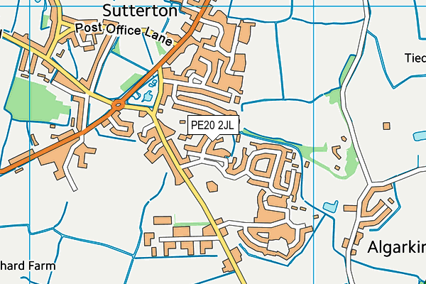 PE20 2JL map - OS VectorMap District (Ordnance Survey)