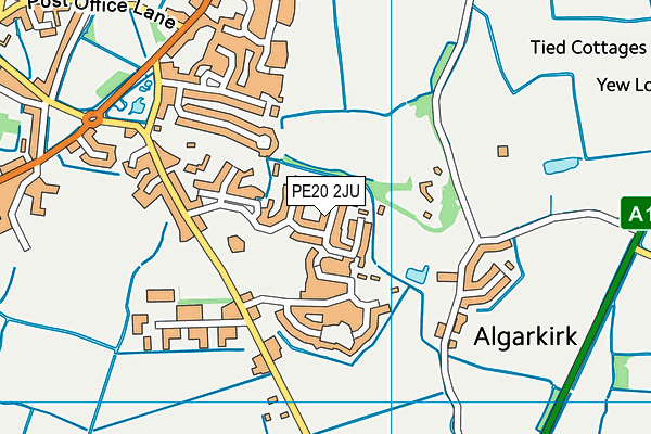 PE20 2JU map - OS VectorMap District (Ordnance Survey)