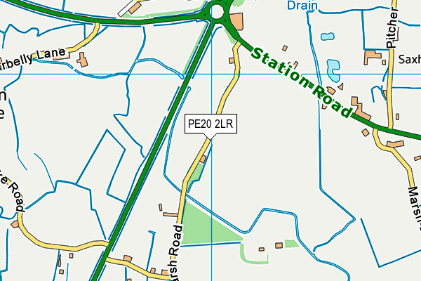 PE20 2LR map - OS VectorMap District (Ordnance Survey)