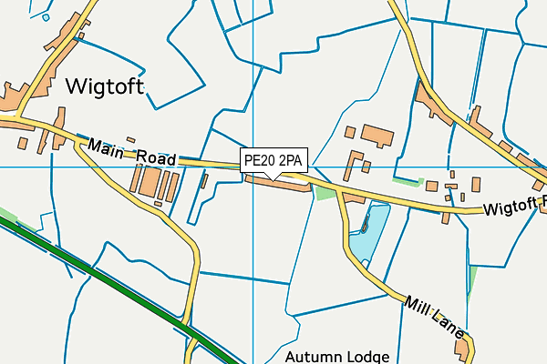 PE20 2PA map - OS VectorMap District (Ordnance Survey)