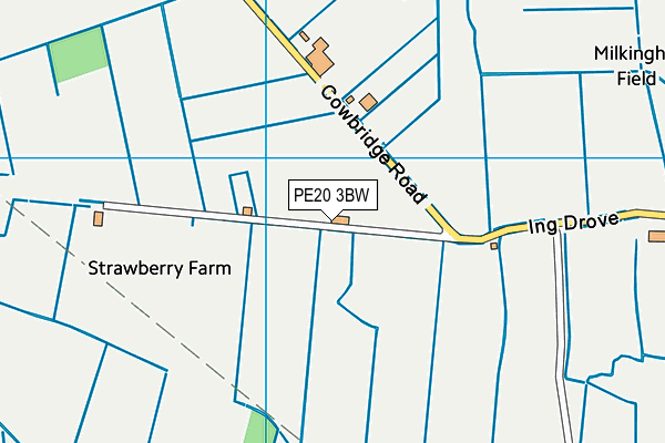 PE20 3BW map - OS VectorMap District (Ordnance Survey)