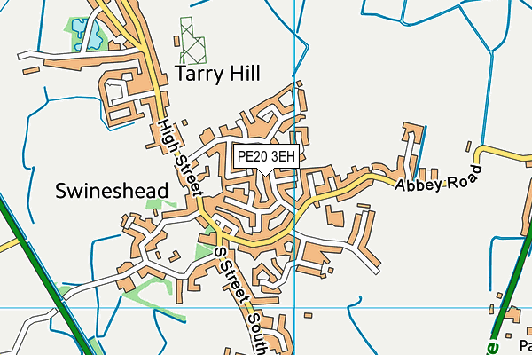 PE20 3EH map - OS VectorMap District (Ordnance Survey)