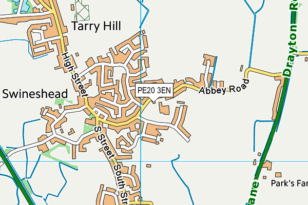 Swineshead St Mary's Church of England Primary School map (PE20 3EN) - OS VectorMap District (Ordnance Survey)