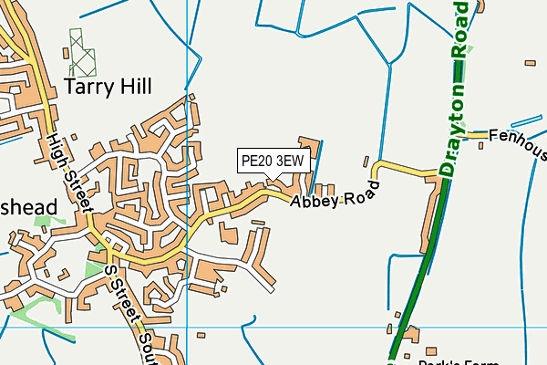 PE20 3EW map - OS VectorMap District (Ordnance Survey)