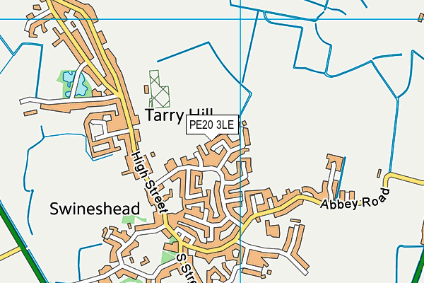 PE20 3LE map - OS VectorMap District (Ordnance Survey)