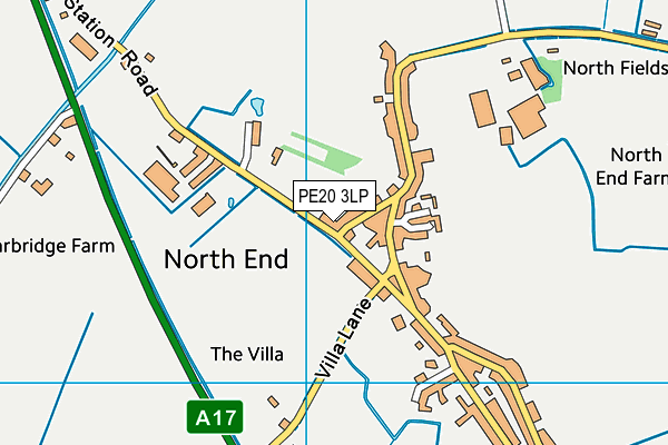 PE20 3LP map - OS VectorMap District (Ordnance Survey)