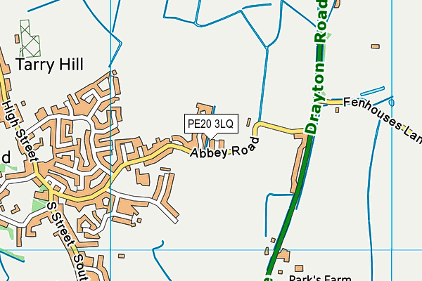 PE20 3LQ map - OS VectorMap District (Ordnance Survey)
