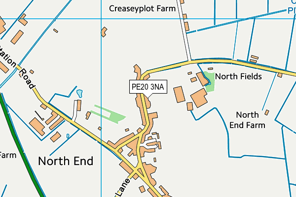 PE20 3NA map - OS VectorMap District (Ordnance Survey)