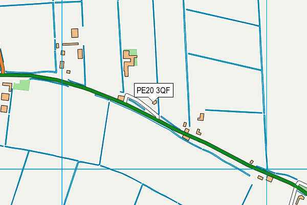PE20 3QF map - OS VectorMap District (Ordnance Survey)
