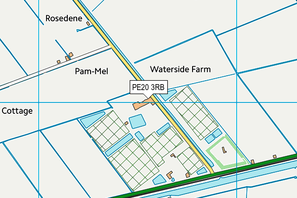 PE20 3RB map - OS VectorMap District (Ordnance Survey)