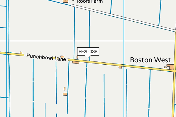PE20 3SB map - OS VectorMap District (Ordnance Survey)