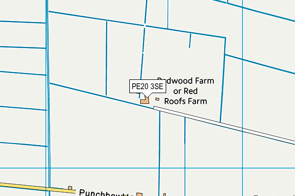 PE20 3SE map - OS VectorMap District (Ordnance Survey)