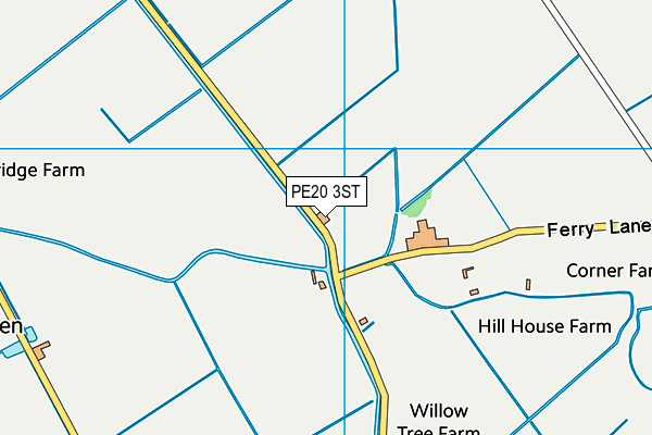 PE20 3ST map - OS VectorMap District (Ordnance Survey)