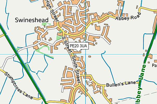 Swineshead Football Field map (PE20 3UA) - OS VectorMap District (Ordnance Survey)