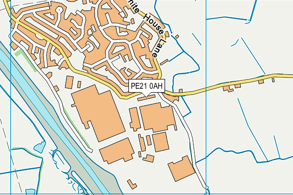 PE21 0AH map - OS VectorMap District (Ordnance Survey)