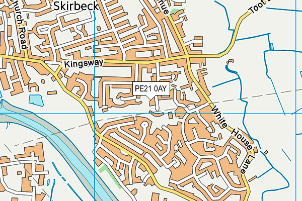 PE21 0AY map - OS VectorMap District (Ordnance Survey)