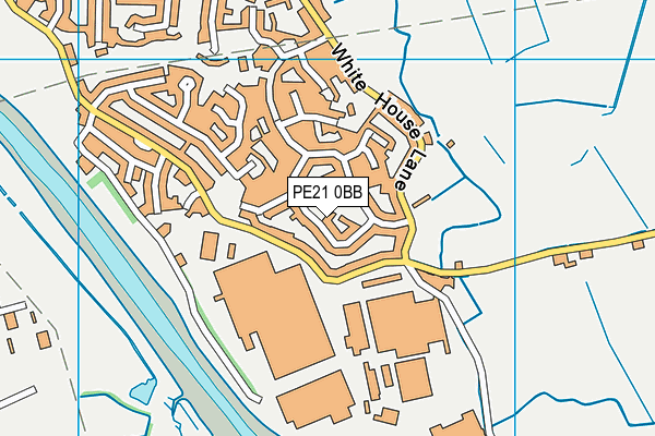 PE21 0BB map - OS VectorMap District (Ordnance Survey)
