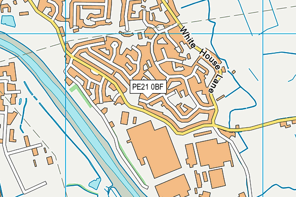 PE21 0BF map - OS VectorMap District (Ordnance Survey)
