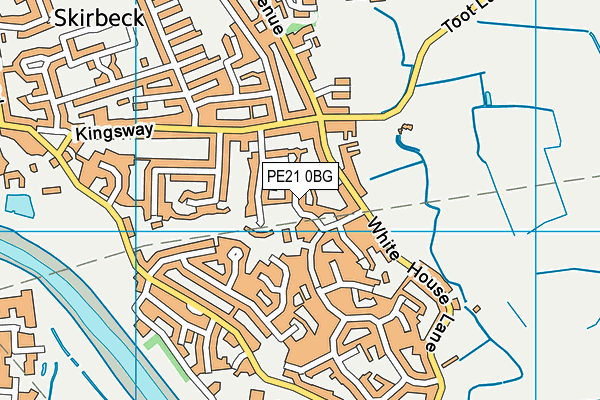 PE21 0BG map - OS VectorMap District (Ordnance Survey)