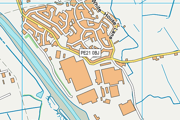 PE21 0BJ map - OS VectorMap District (Ordnance Survey)