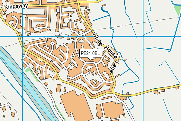 PE21 0BL map - OS VectorMap District (Ordnance Survey)