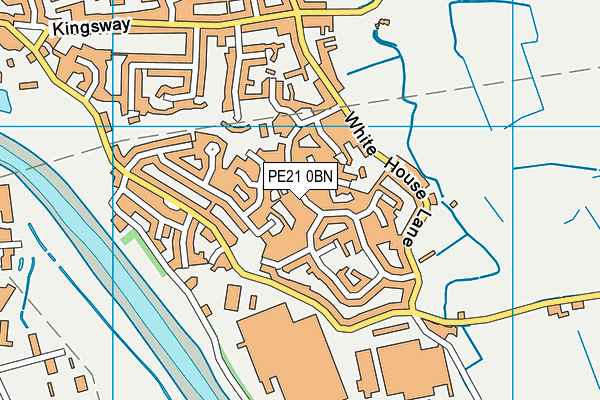 PE21 0BN map - OS VectorMap District (Ordnance Survey)