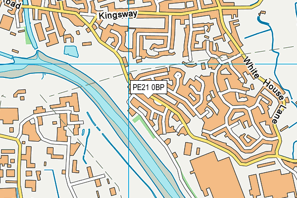 PE21 0BP map - OS VectorMap District (Ordnance Survey)