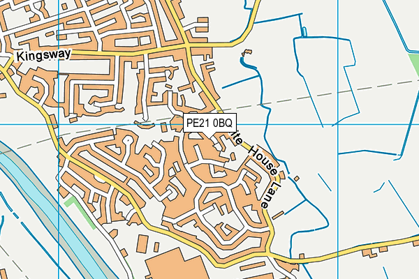 PE21 0BQ map - OS VectorMap District (Ordnance Survey)