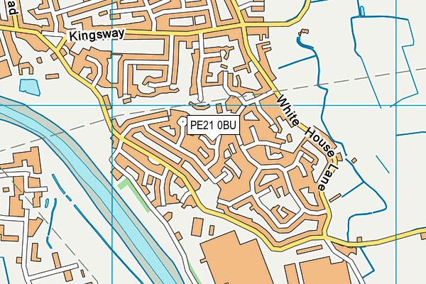 PE21 0BU map - OS VectorMap District (Ordnance Survey)